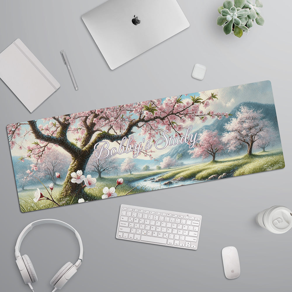 Cherry Blossoms Desk Mat